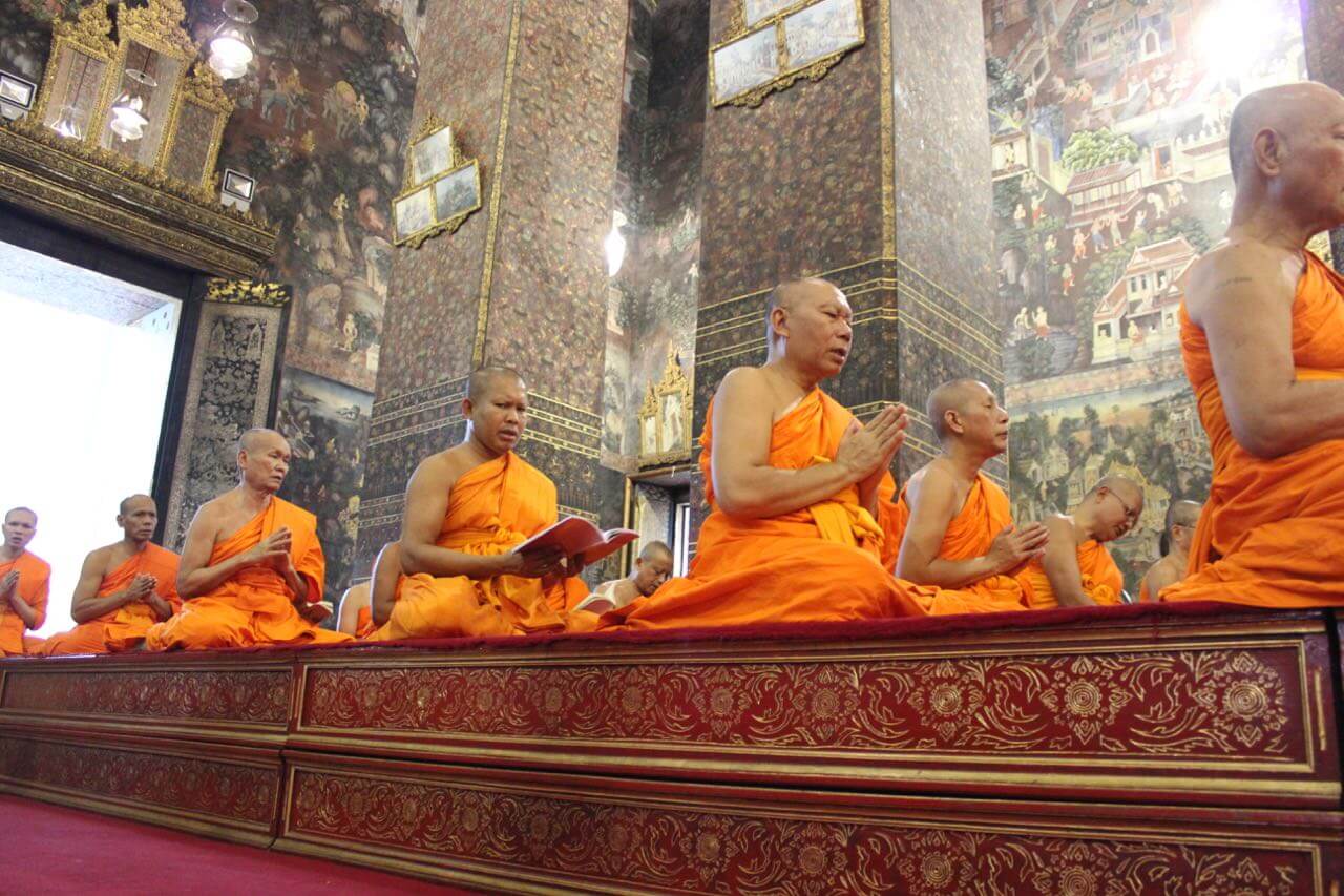 Monges Budistas em Wat Pho