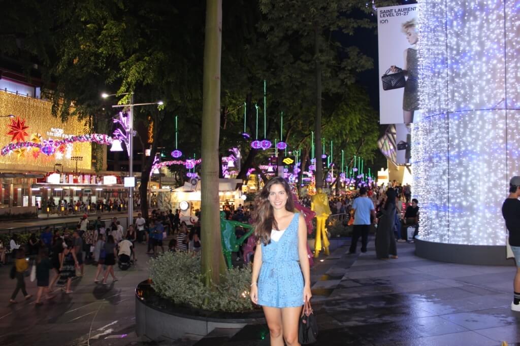 Decoração de natal da Orchard Road